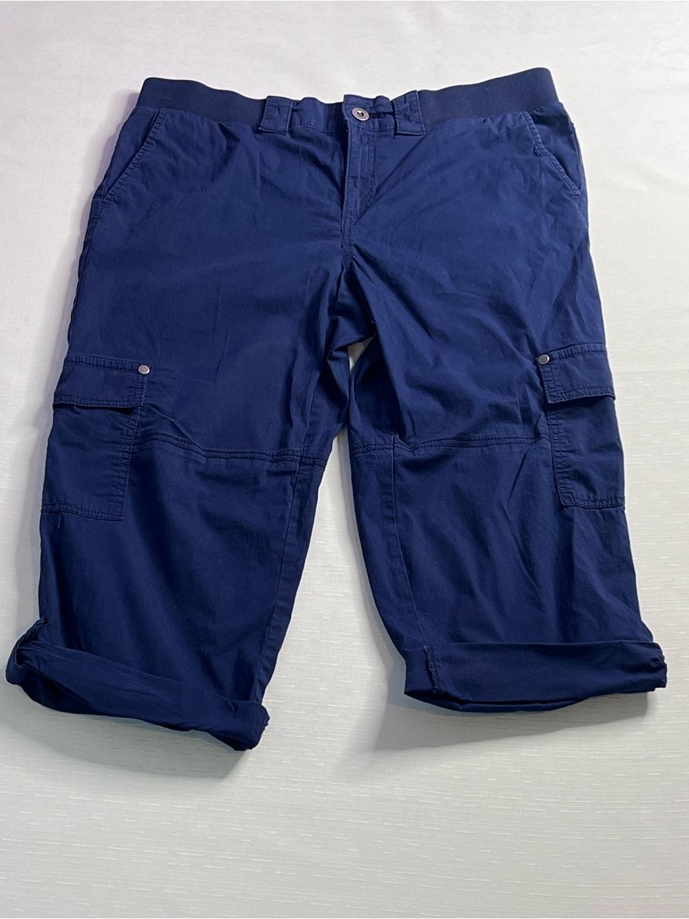 Caffe Marrakesh Navy Cargo Capri - Casual Utility Style